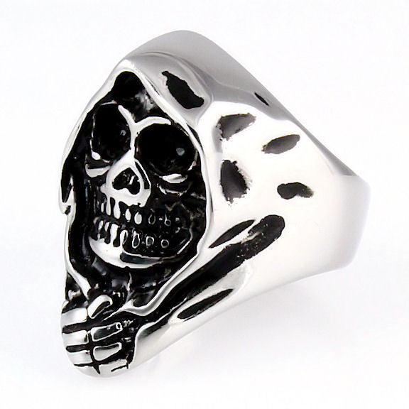 biker skull rings