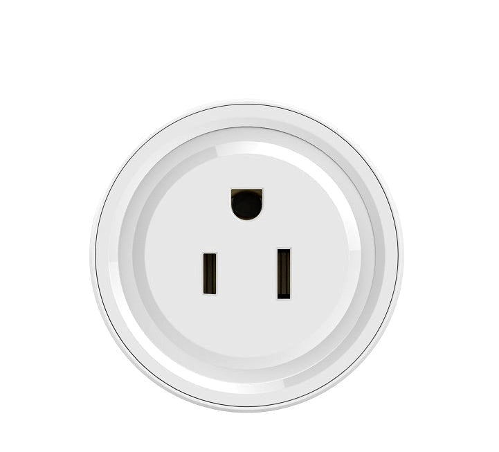 Front view of WiFi Smart Plug with compact circular design