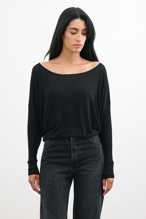 Dolman Sleeve Top, Batwing Sleeve Blouse, Long Sleeve Top, off the Shoulder  Loose Tunic, Katie Tunic, Marcella MB0288 -  Canada