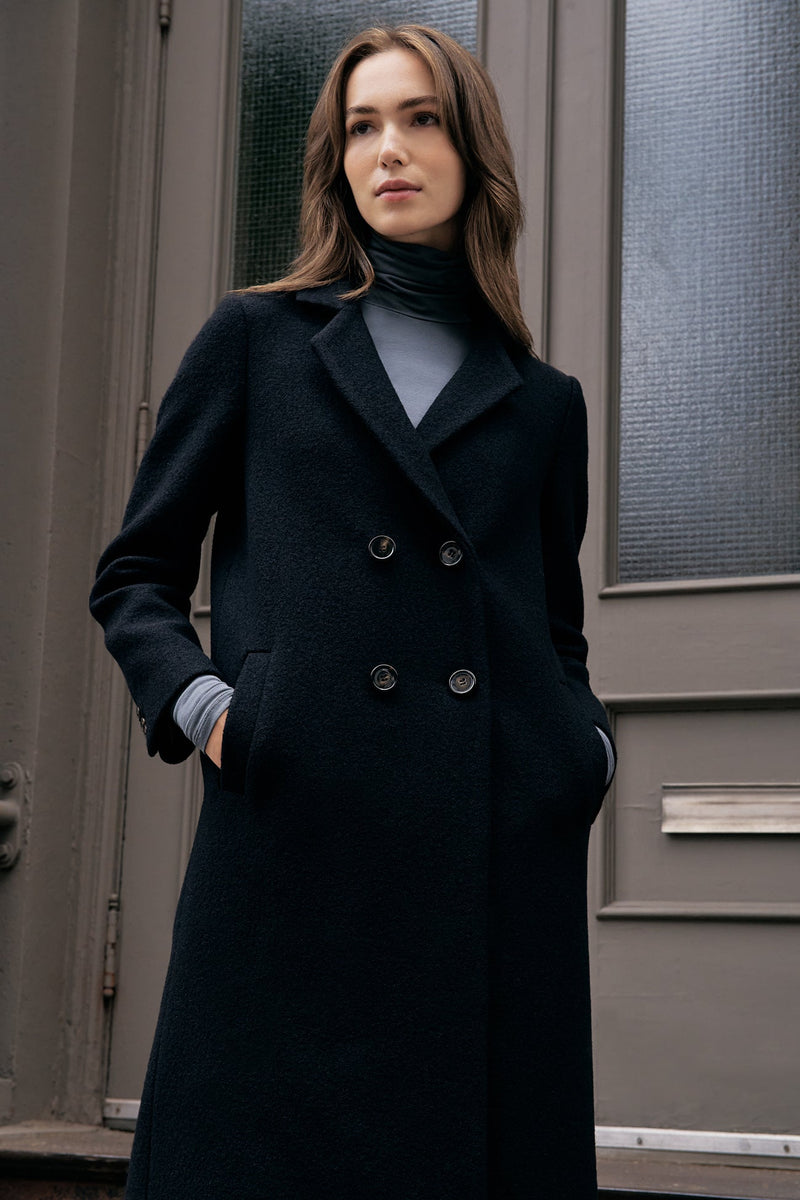 Long Wool Women’s Camel Overcoat - Fulton Coat | Marcella
