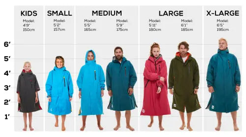 SS EVO Robes Size Guide