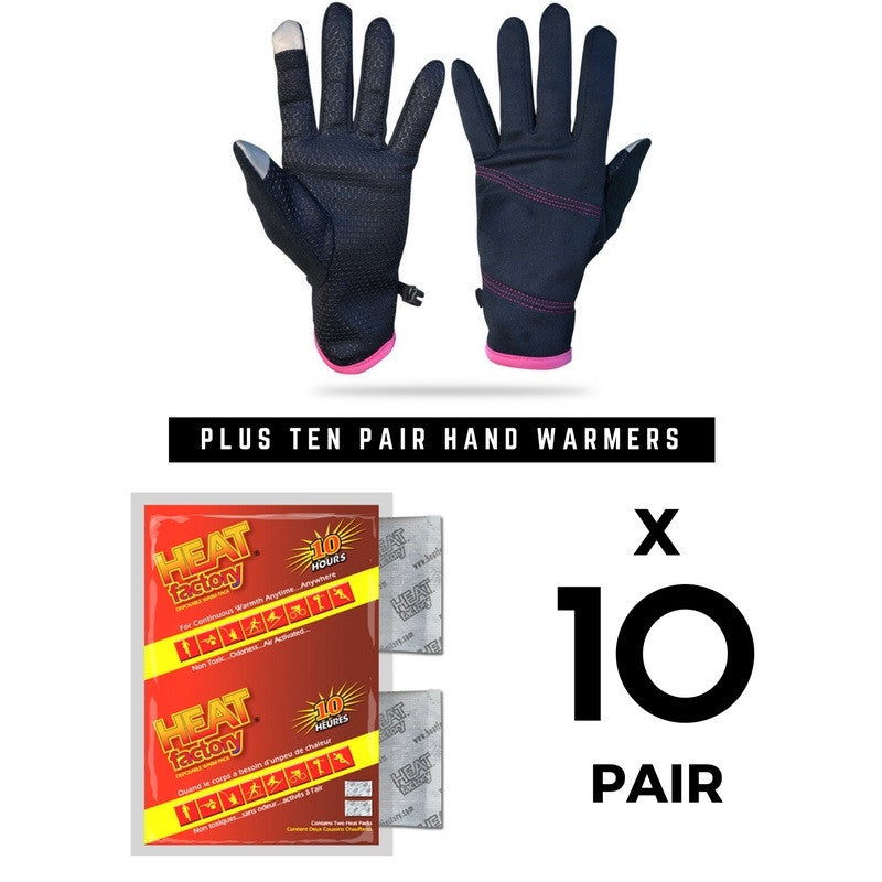 Botanist Pardon Lang Ladies Glove + (10) Pair Hand Warmer Combo –