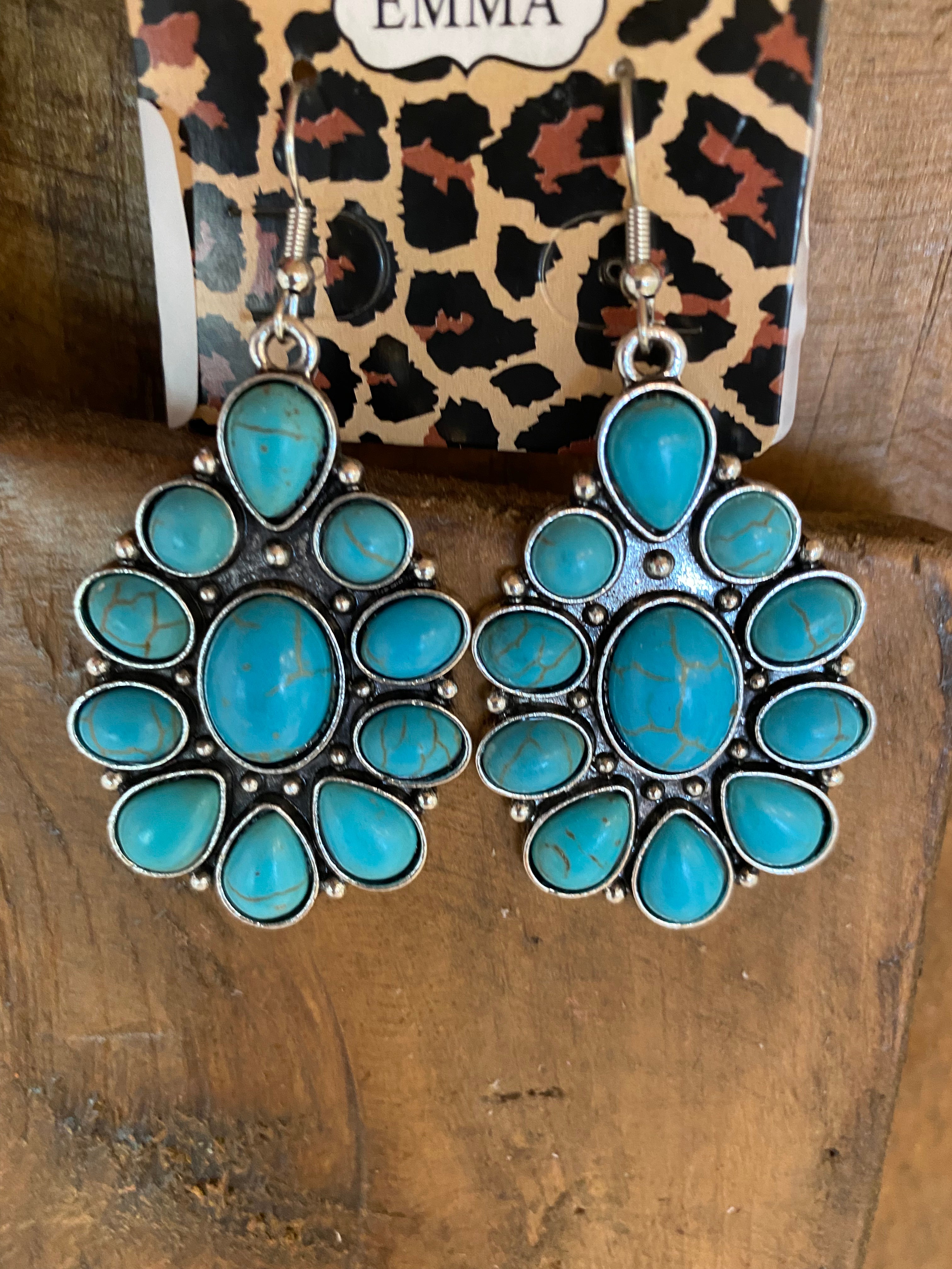 Flatlands Earrings in Turquoise