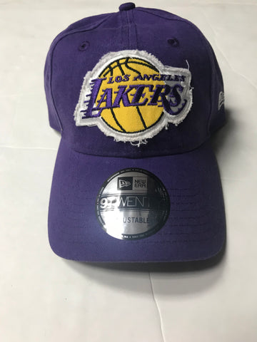 Los Angeles Lakers Adult New Era Patched Pick Purple OSFM Adjustable Hat