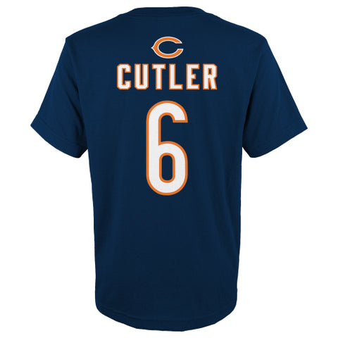 NFL Team Apparel Jay Cutler Number 6 Boys Chicago Bears Blue