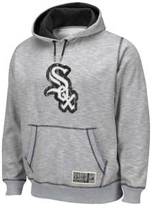 Chicago White Sox New Era Heather Grey Hoodie - Grey/Black XX-Large