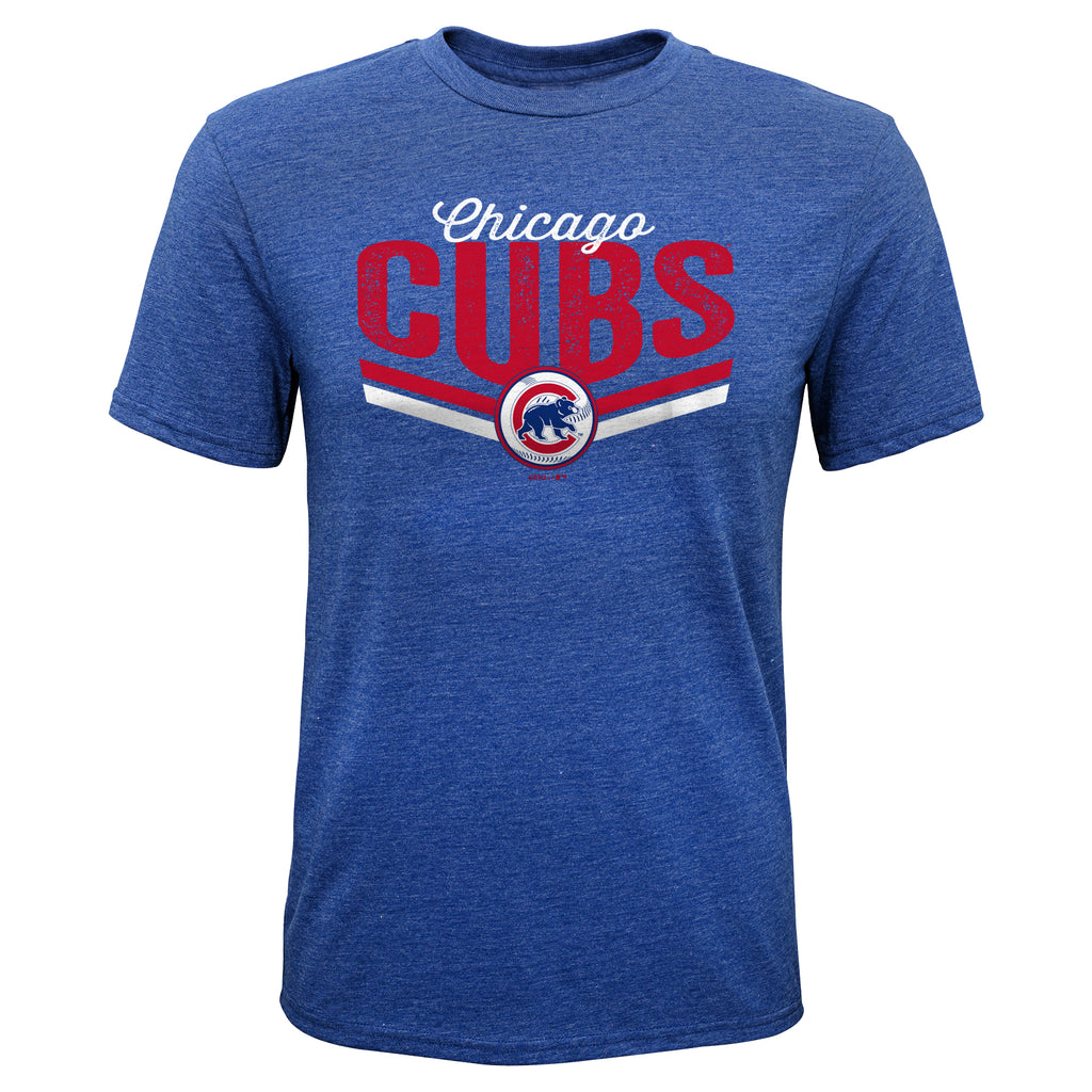Outerstuff Chicago Cubs Youth Luv The Game 3/4-Sleeve T-Shirt Medium = 10-12