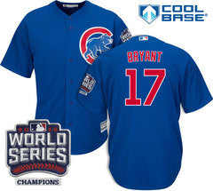 Kris Bryant #17 Chicago Cubs Majestic 2016 World Series Champions