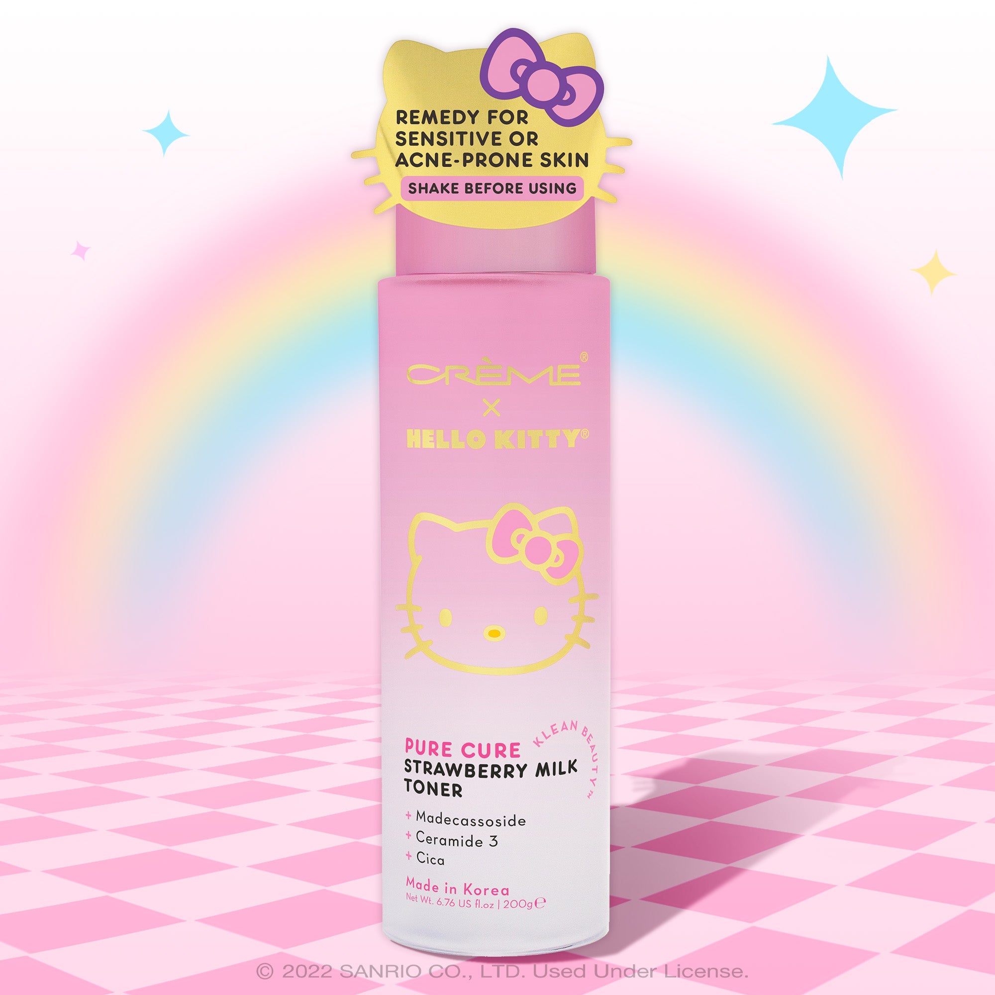 The Crème Shop x Hello Kitty Pure Cure Strawberry Milk Toner - Klean Beauty™