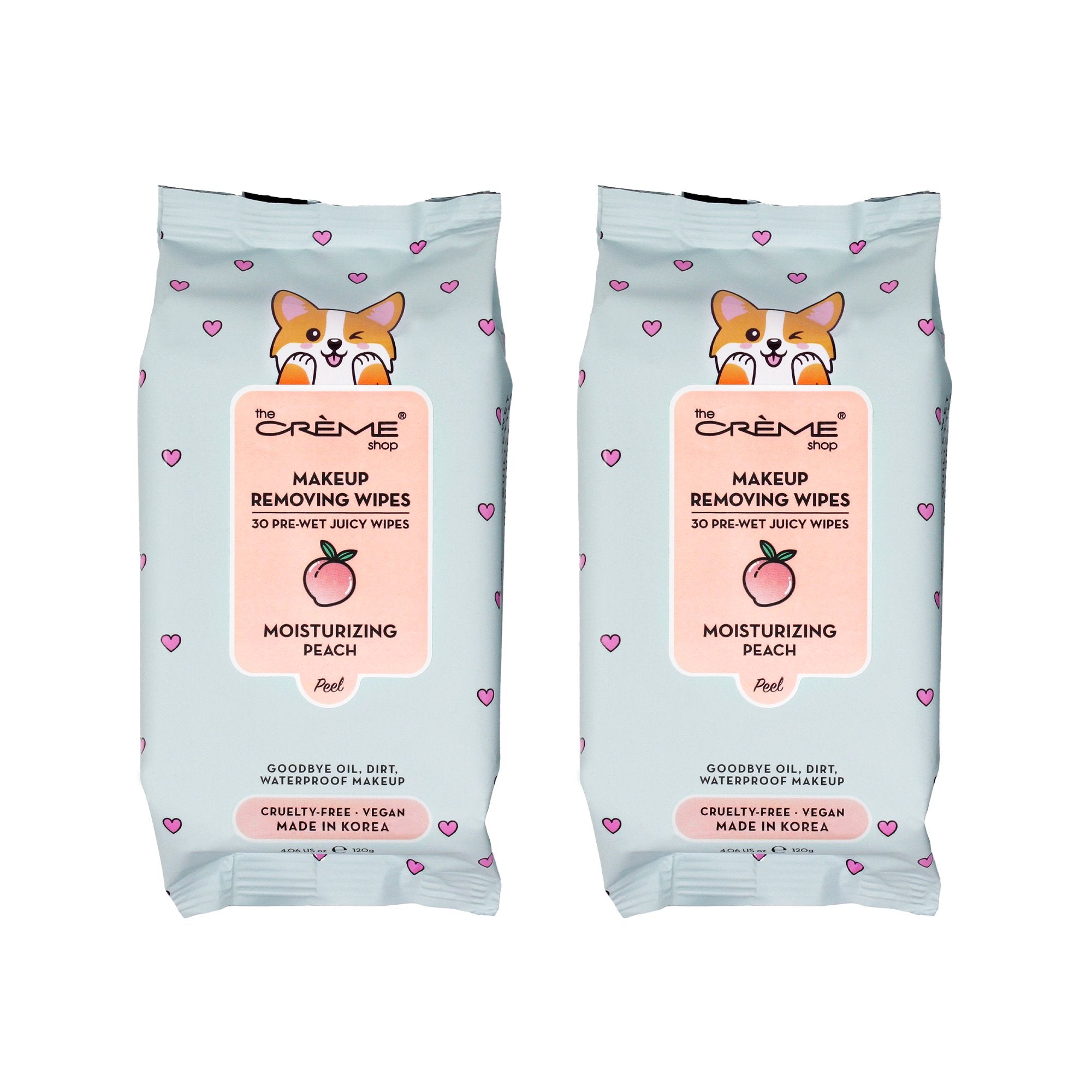 Corgi Juicy Makeup Removing Wipes - (2 Packs of 30)