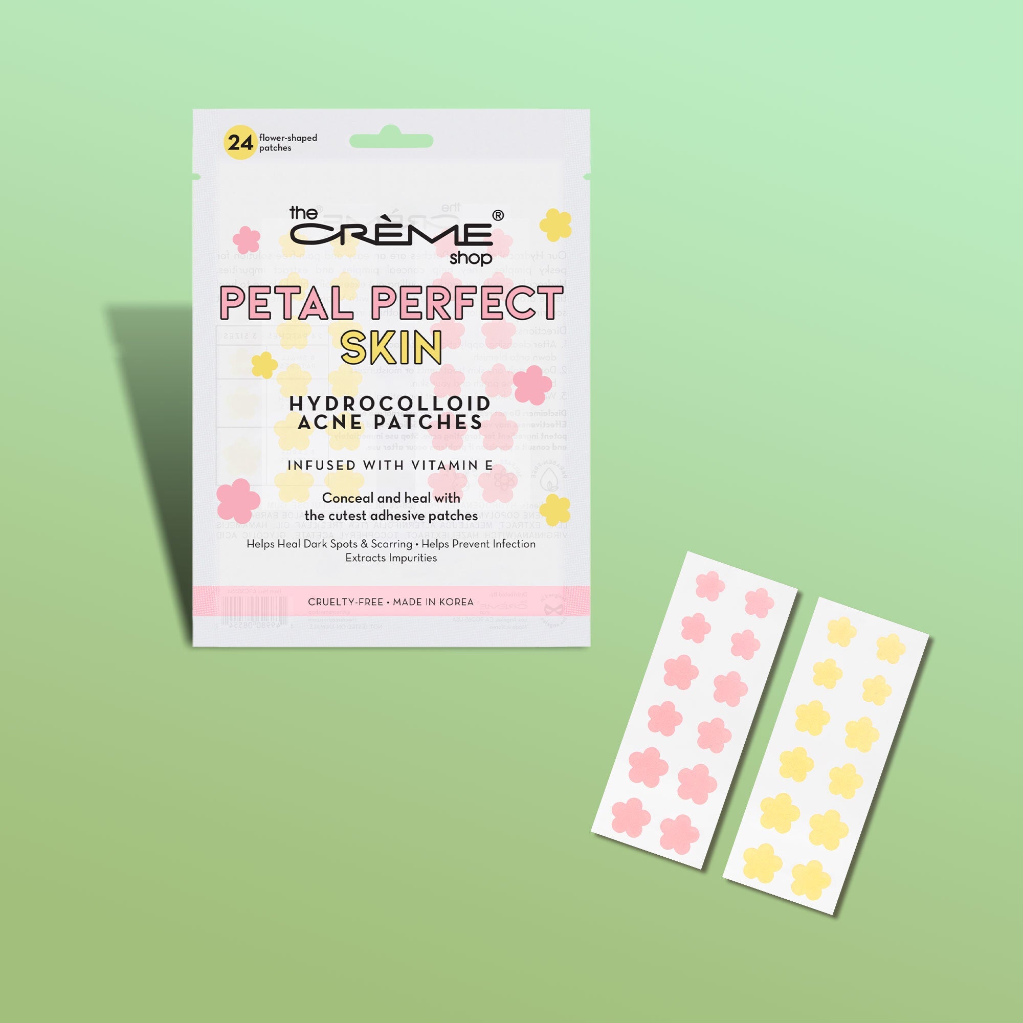 Petal Perfect Skin - Hydrocolloid Acne Patches | Pink & Yellow