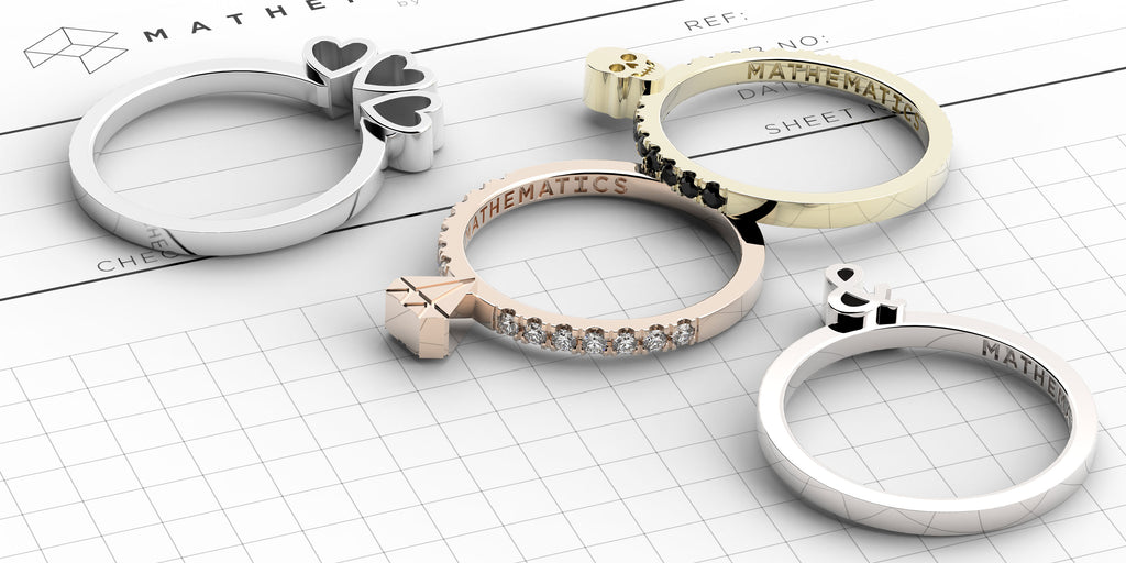 A collection of gold and diamond rings from Beth Macri