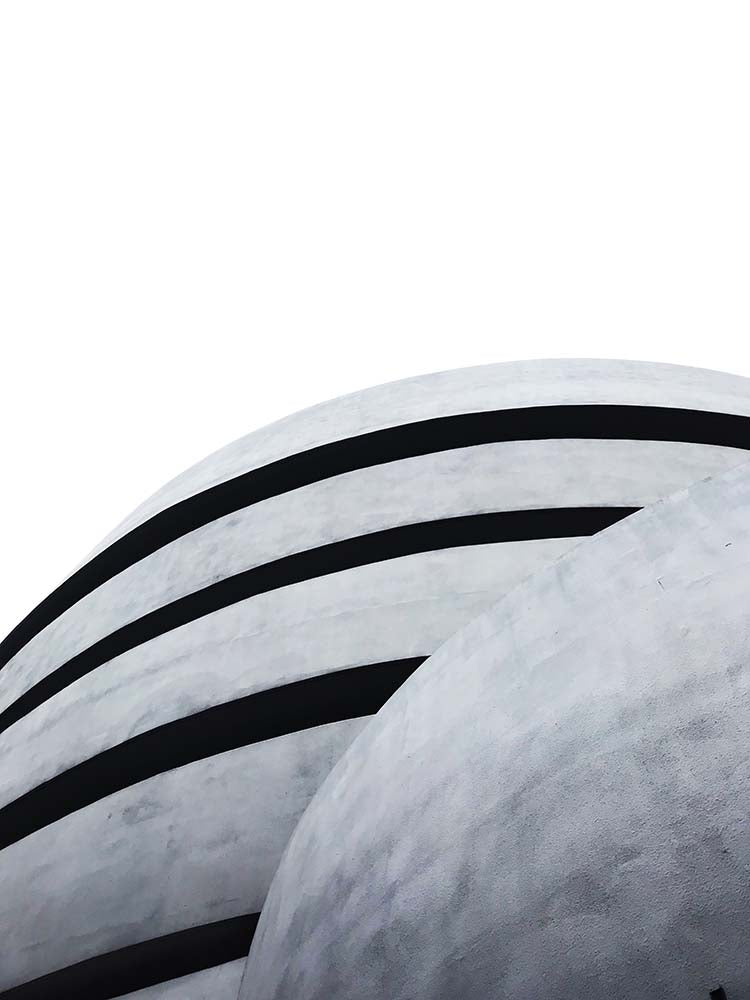 a unique view of the Guggenheim Museum