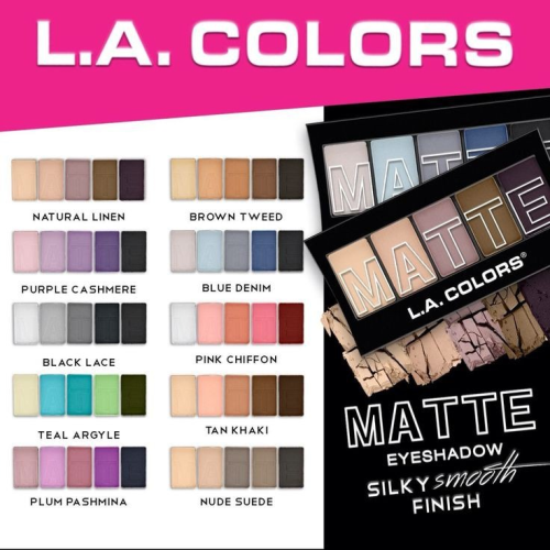 La Colors 5 Color Matte Eyeshadow Palette 