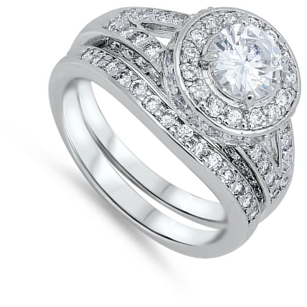 Cz Sparkle Jewelry Rings 63 58 Free Shipping Double Halo Round