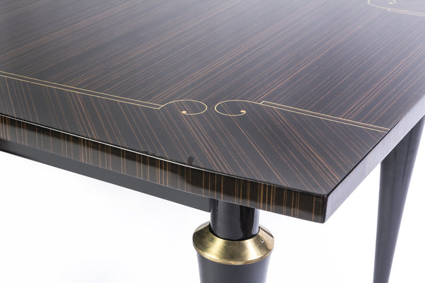 Elegant Dining Table Macassar Ebony Le Deco Style