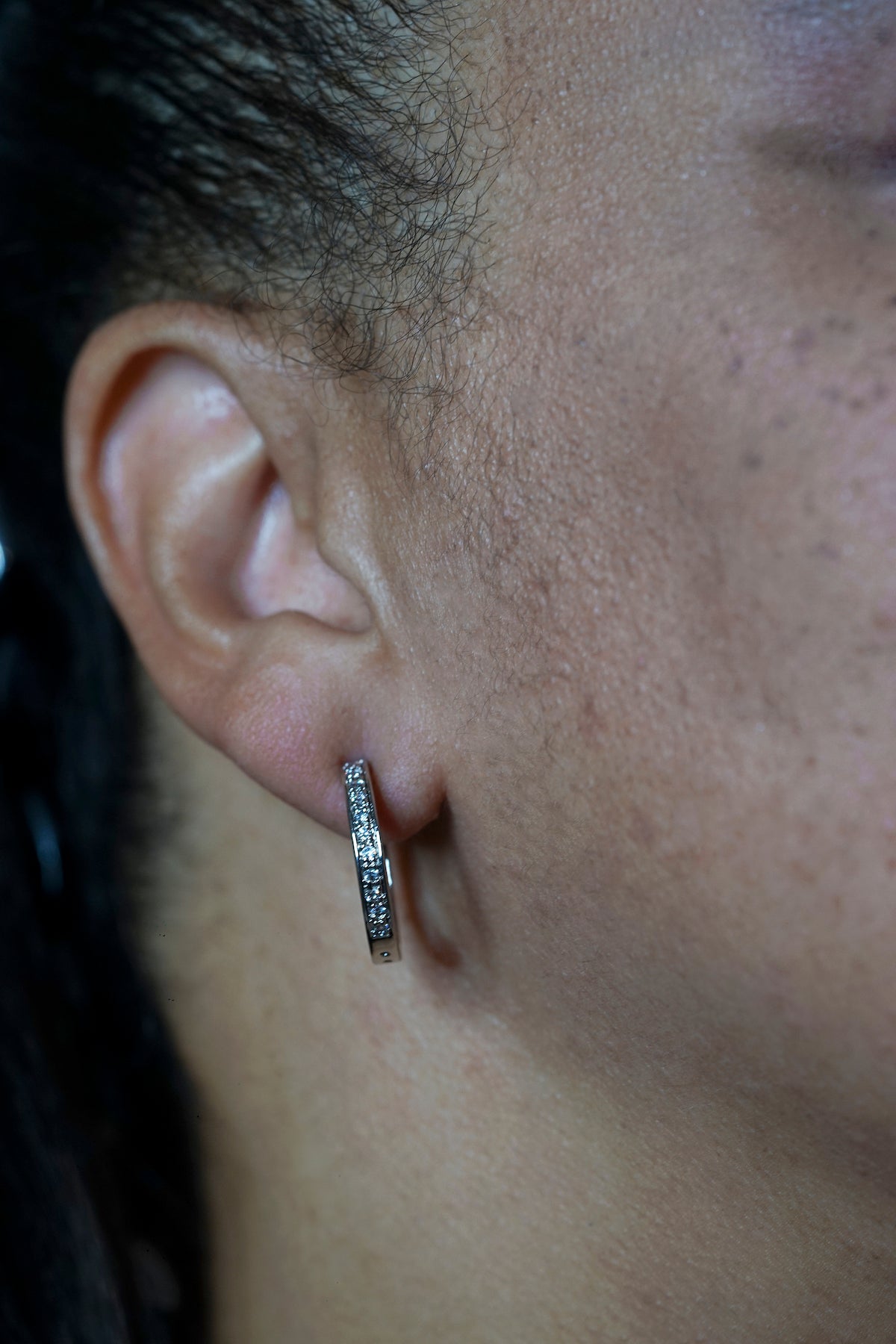 Silver Eternity Hoop Earrings - Mikal Jaymes