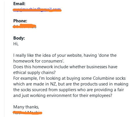 customer email
