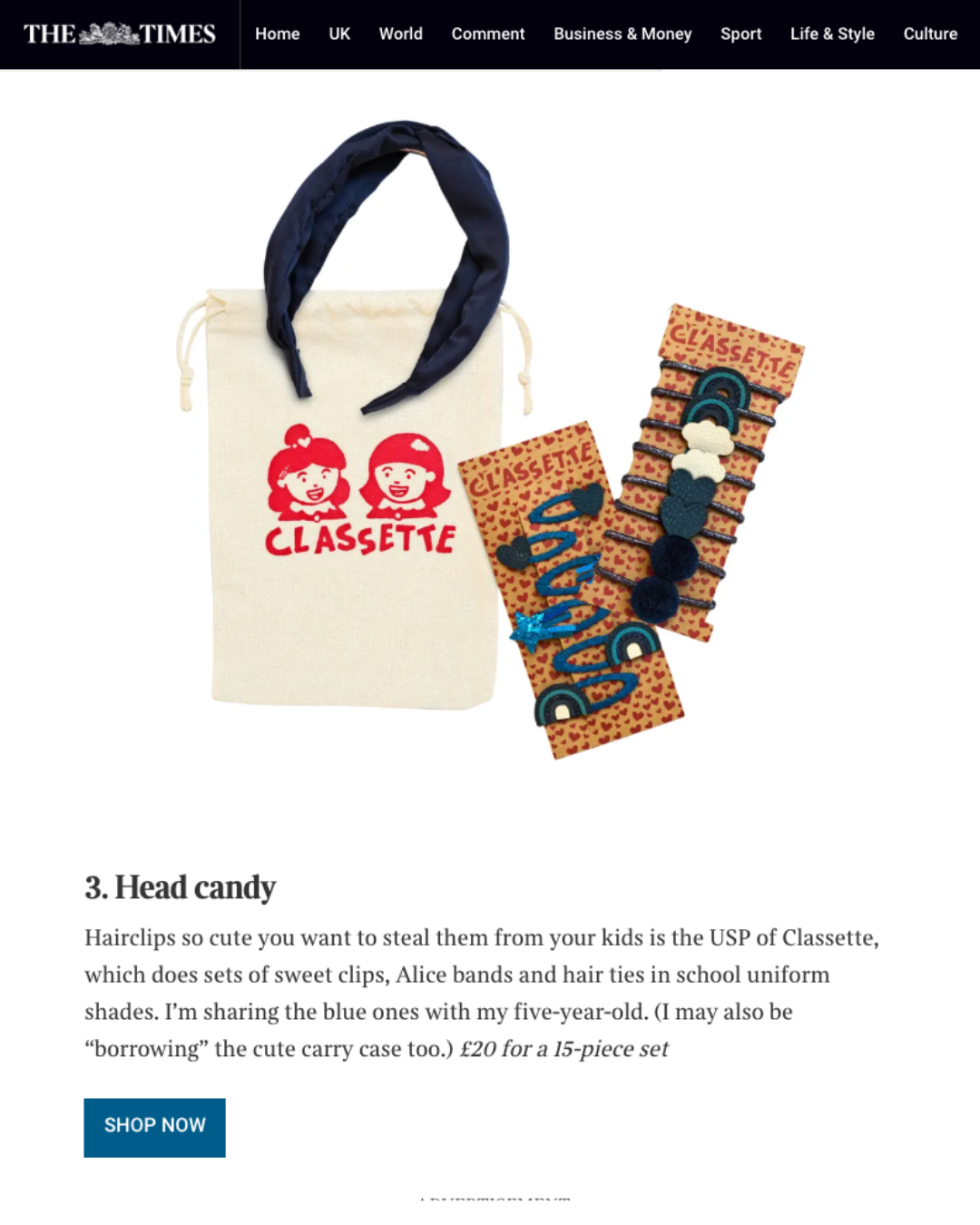 The Sunday Times Style Classette