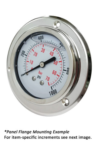 hydraulic fluid pressure gauges