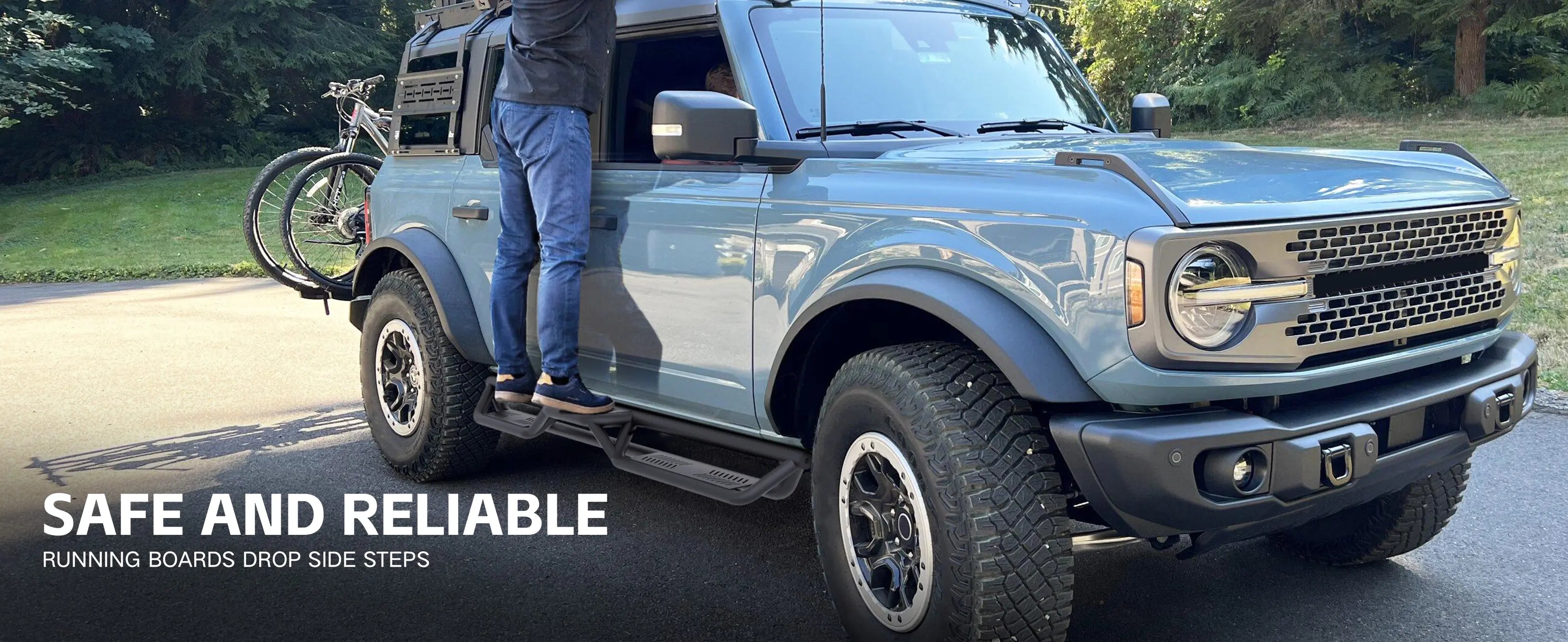 Running Boards for 2021-2025 Ford Bronco 4 Doors | Yzona