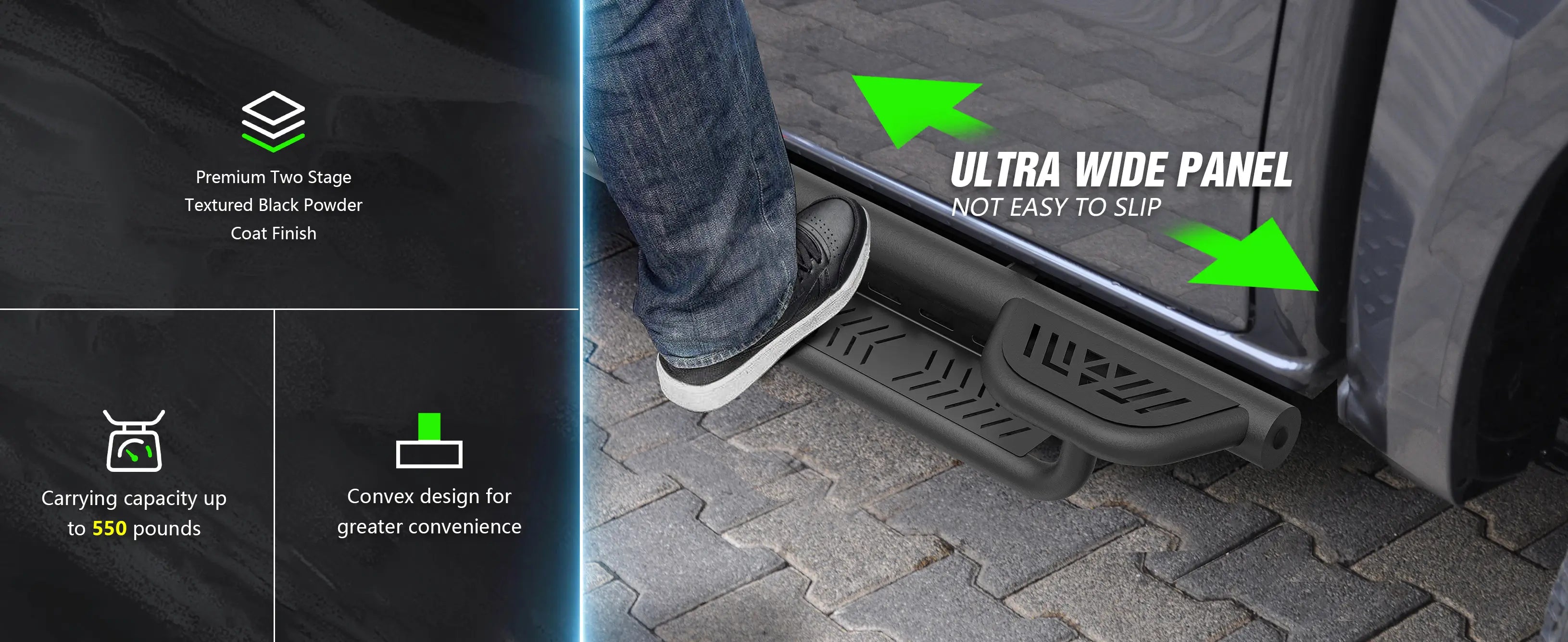 Side Steps for 2024 2025 Toyota Tacoma Double Cab & Crew Cab