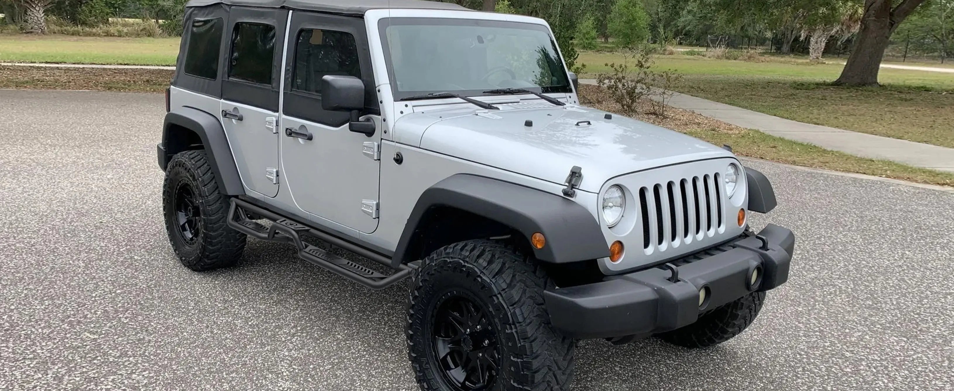 Yzona Auto Running Boards for 2007-2018 Jeep Wrangler JK JKU