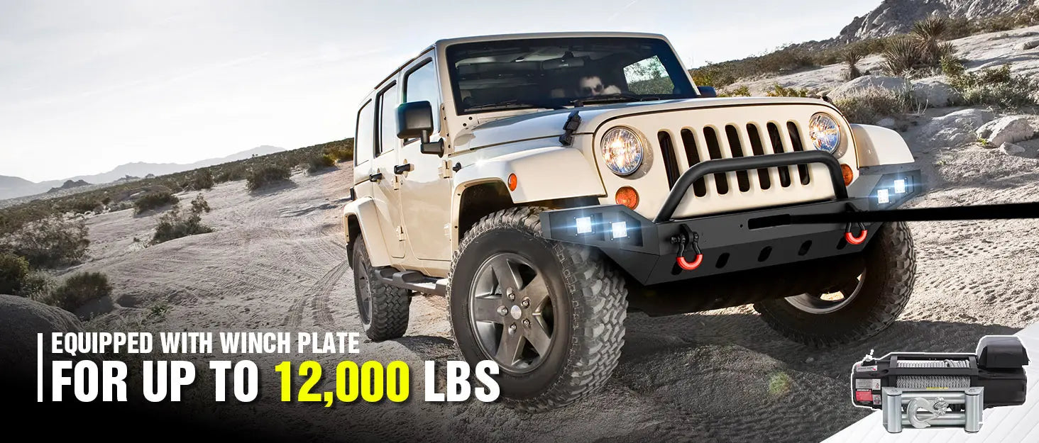 4x4 Truck Bumpers for 2007-2018 Jeep Wrangler JK JKU | Yzona