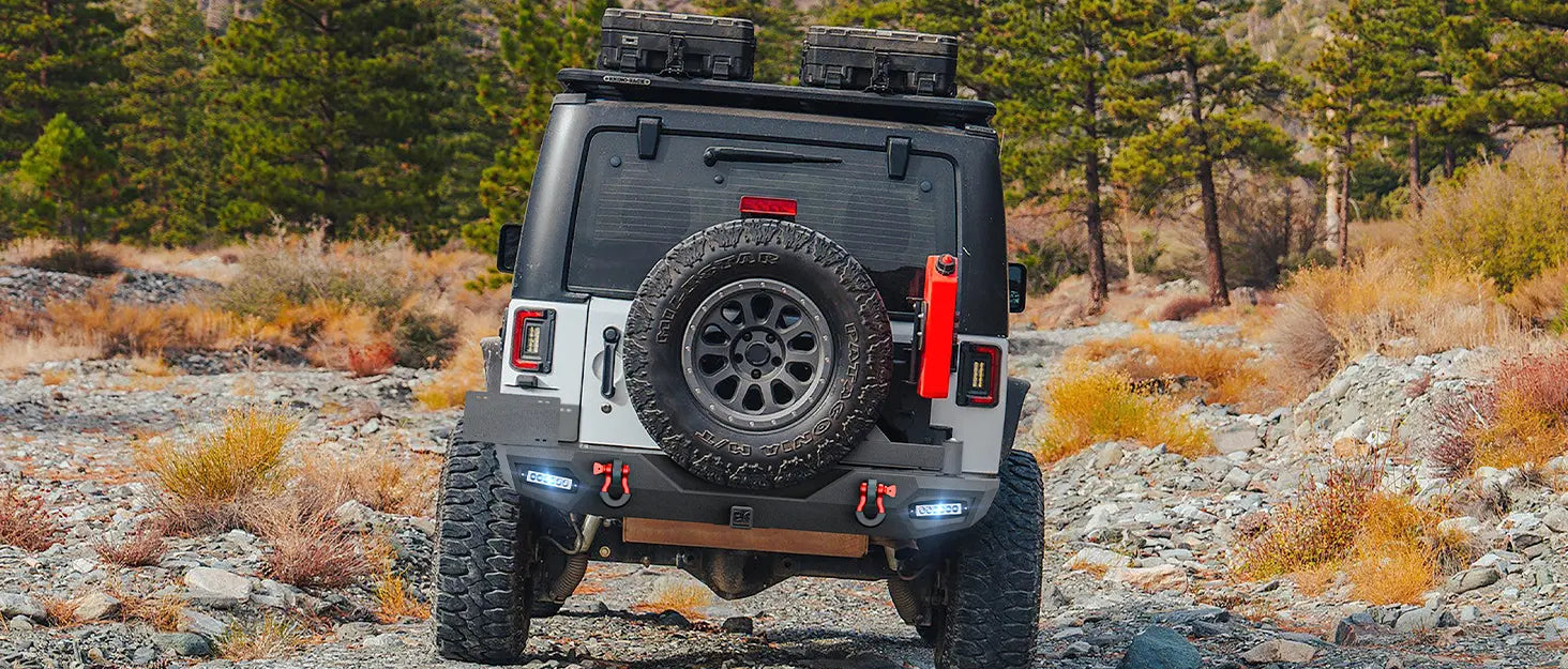 Aftermarket Rear Bumper for 2007-2018 Jeep Wrangler JK
