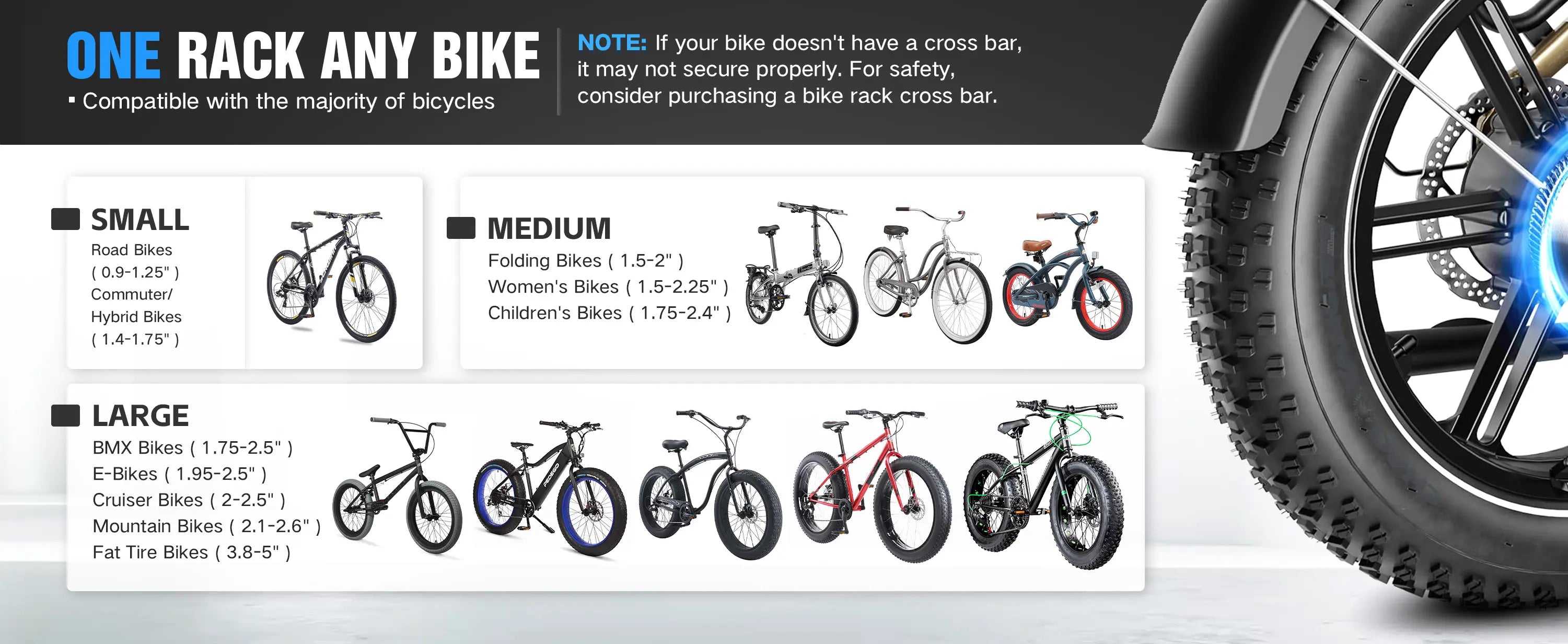 2pcs Bicycle Racks for Cars With Ramp | Yzona