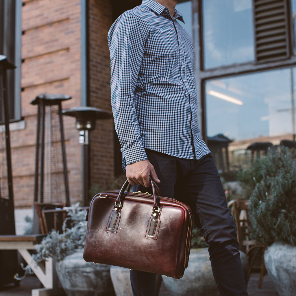 SLOW＆CO Flap Briefcase L Size OAK(#25) ビジネスバッグ | filmekimi