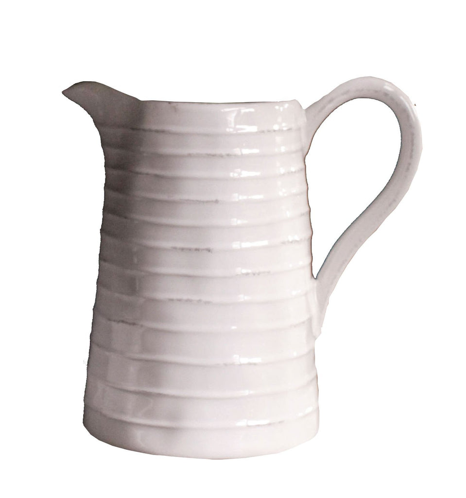 White Ceramic Pitcher By Creative Co Op   61c47hAnCoL 1024x1024 