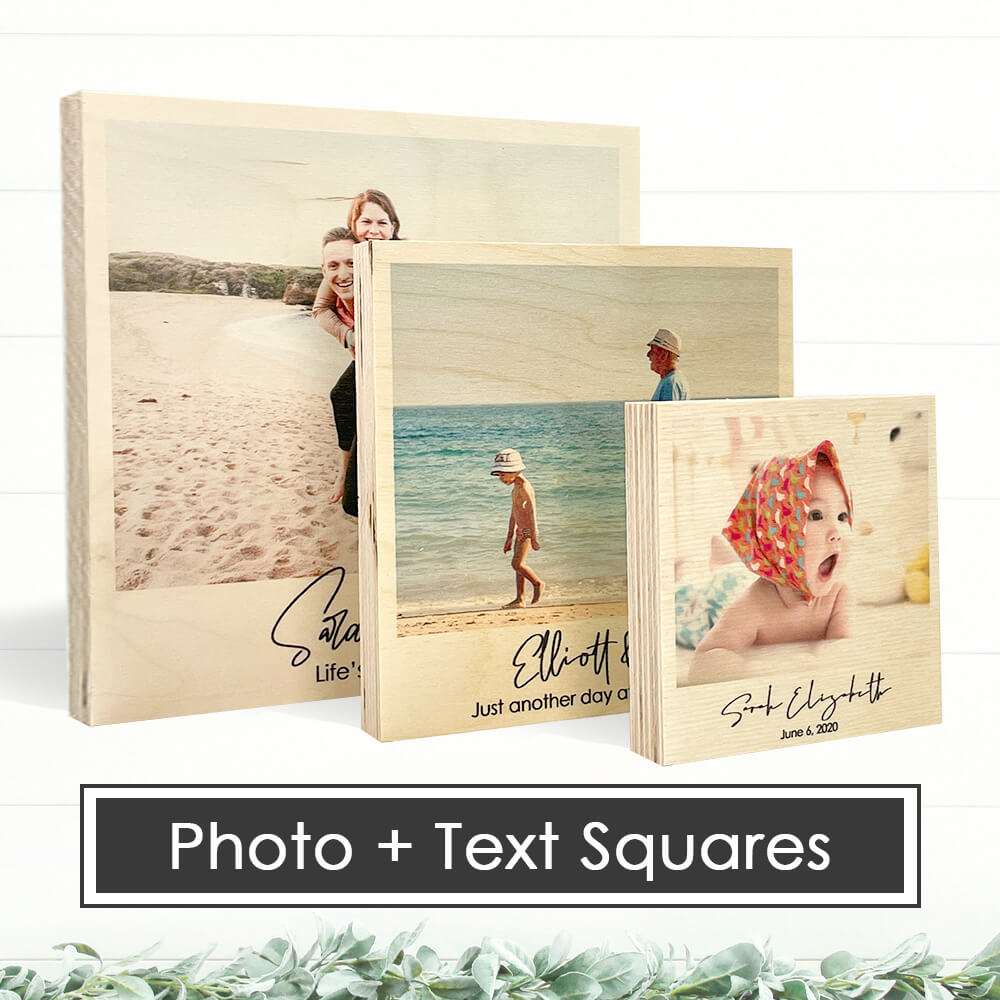 Wood Photo Squares - Dream Big Printables