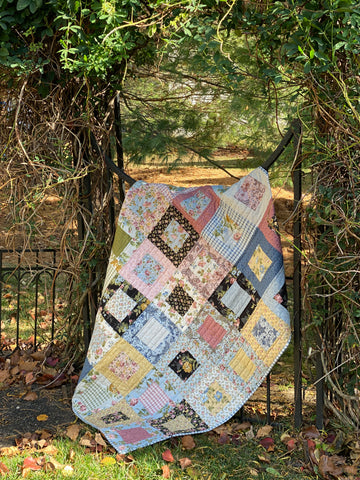 No CUT No TRIM Block in a Block FREE Quilt Pattern by Gerri Robinson of Planted Seed Designs