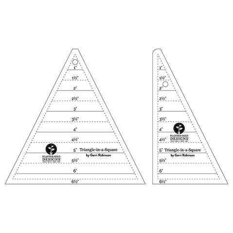 triangle in a square ruler planted seed designs