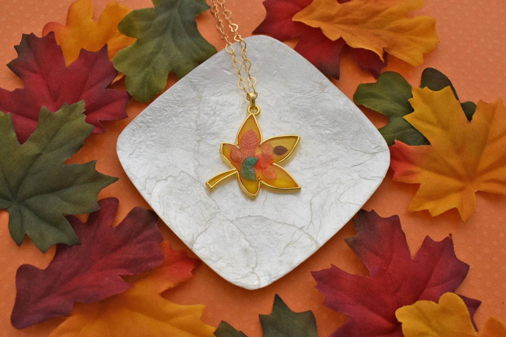 rad jewelry + home goods @UNRULEDclub » the autumn leaves necklace