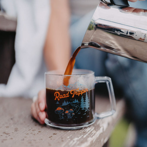 Mountain Wildflower Glass Mug – The Montana Scene