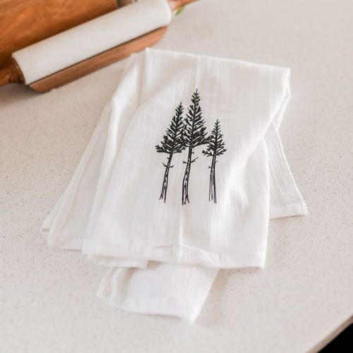 Mountain Ranges of Montana Cotton Kitchen Towel – The Coin Laundry Print  Shop