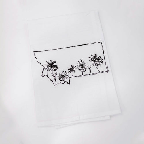 Montana Flowers Kitchen Towel