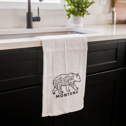 Montana Flowers Kitchen Towel