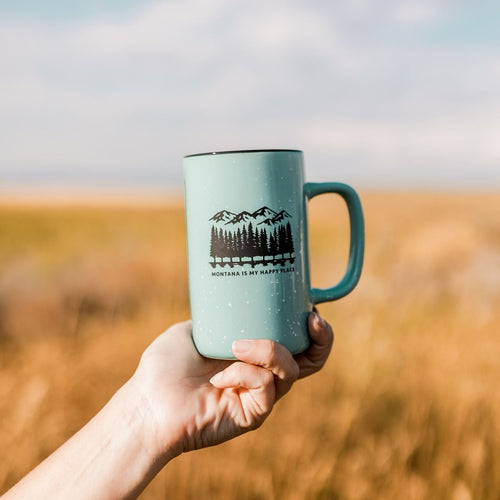 Mountain Wildflower Glass Mug – The Montana Scene