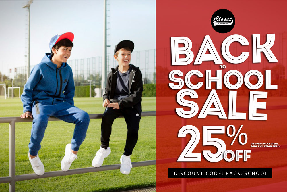 theclosetinc.com] 25% Off Back To School Reg Priced Shoes and Apparel  (Nike, Jordans, Adidas etc) - RedFlagDeals.com Forums