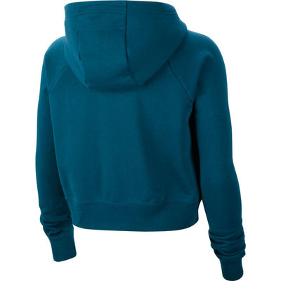 blue nike cropped hoodie