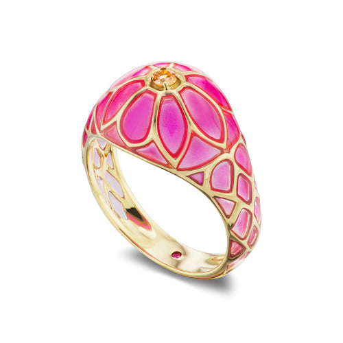 Gold Aura Ruby Ring