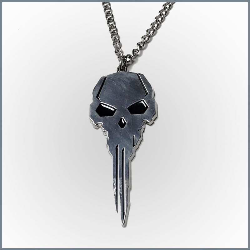 skull key necklace