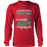Art - Christmas Cheer - District Long Sleeve / Red / S - 8