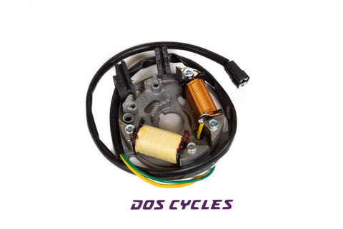 Motor Zündspule Stator Spule Stecker Kit für 2 Takt 49cc 50cc 60cc 80cc  Motorrad Fahrrad Jb51-2