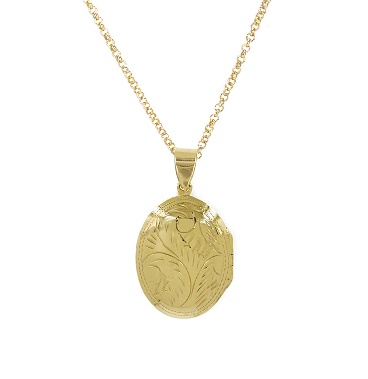 Orme Golden Oval Locket Pendant Necklace | Boutique 1861