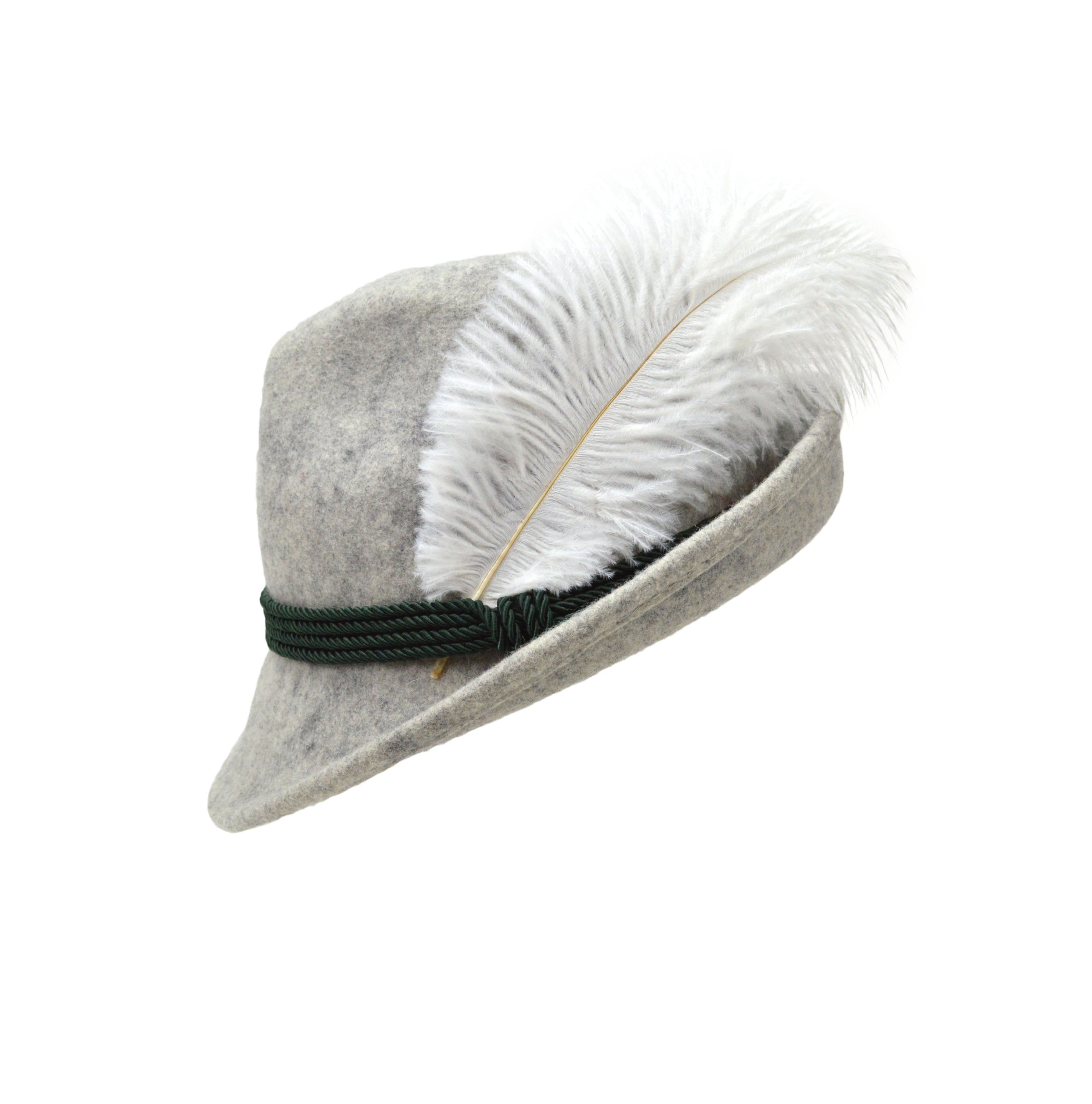 White Hat Plumage for Festival Hats