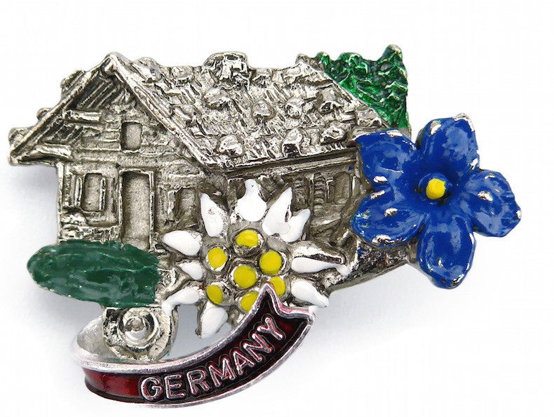 German Hat Pin: Alpine Haus